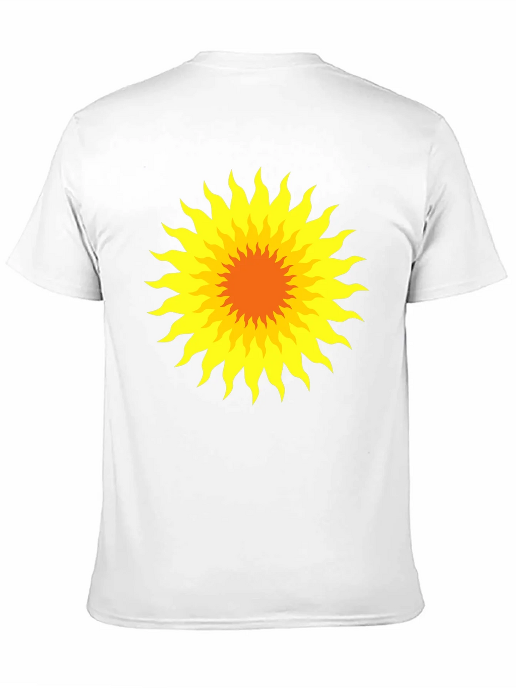 Radiant Sunburst Graphic Tee - Black Cotton T-Shirt product image 2