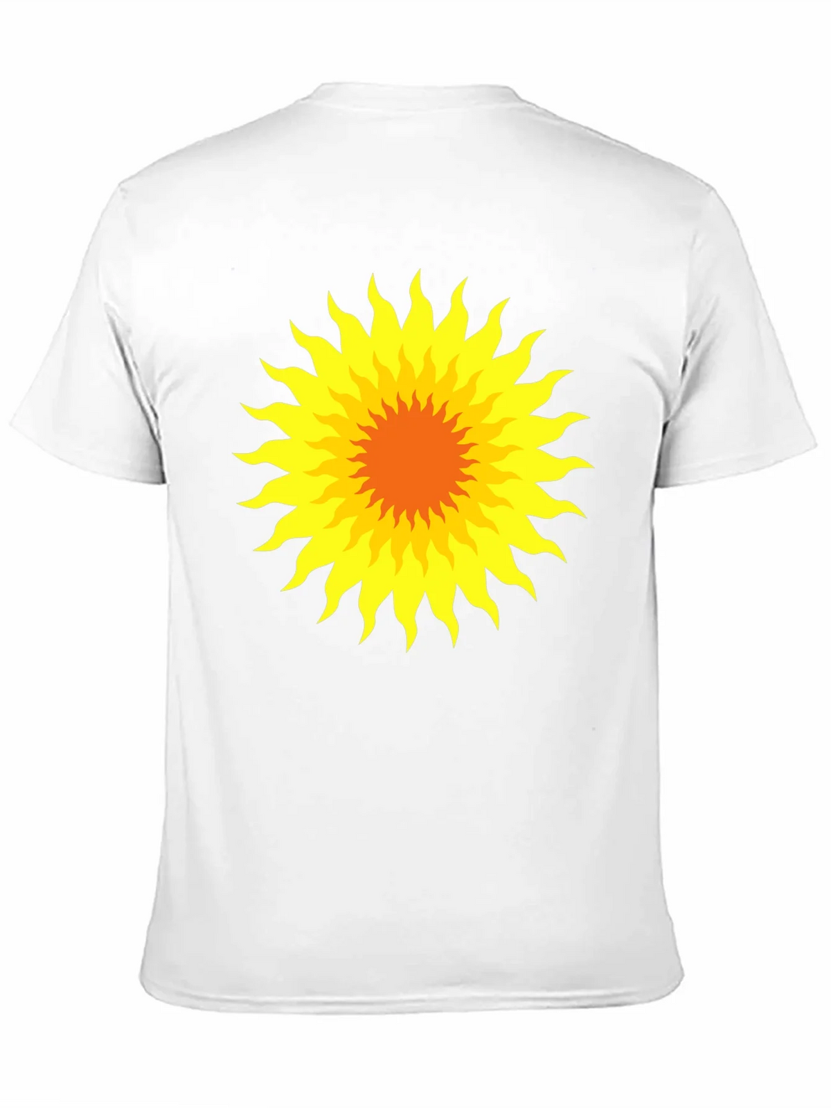 Radiant Sunburst Graphic Tee - Black Cotton T-Shirt product image 2