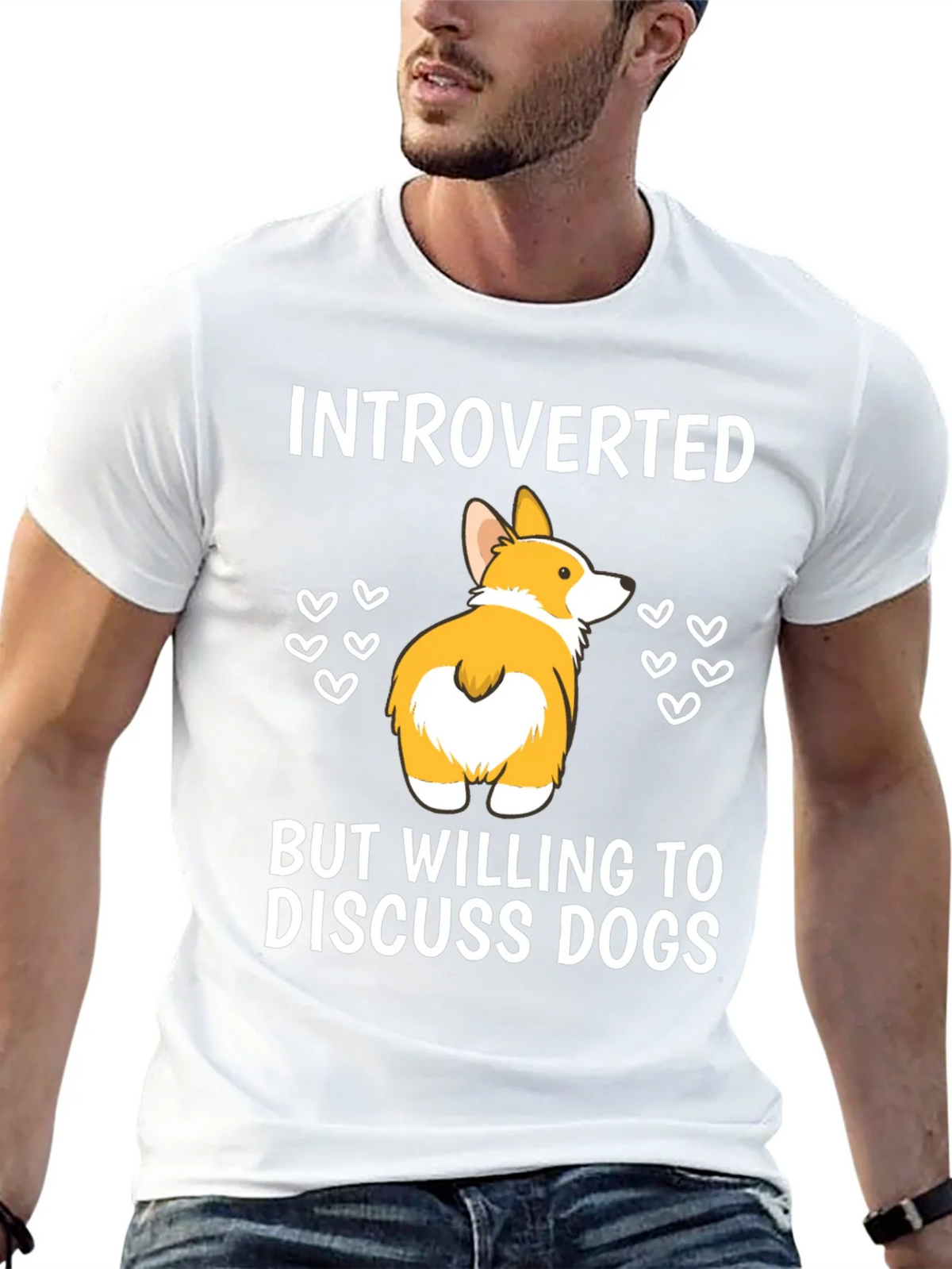 Introverted But Willing To Discuss Dogs T-Shirt product image 4