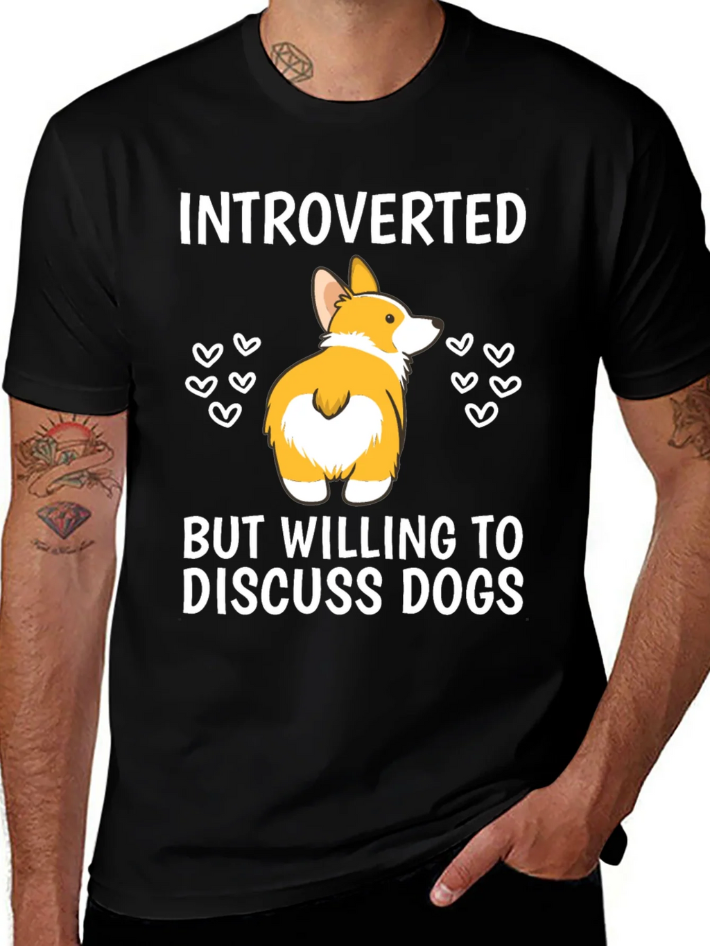 Introverted But Willing To Discuss Dogs T-Shirt product image 1