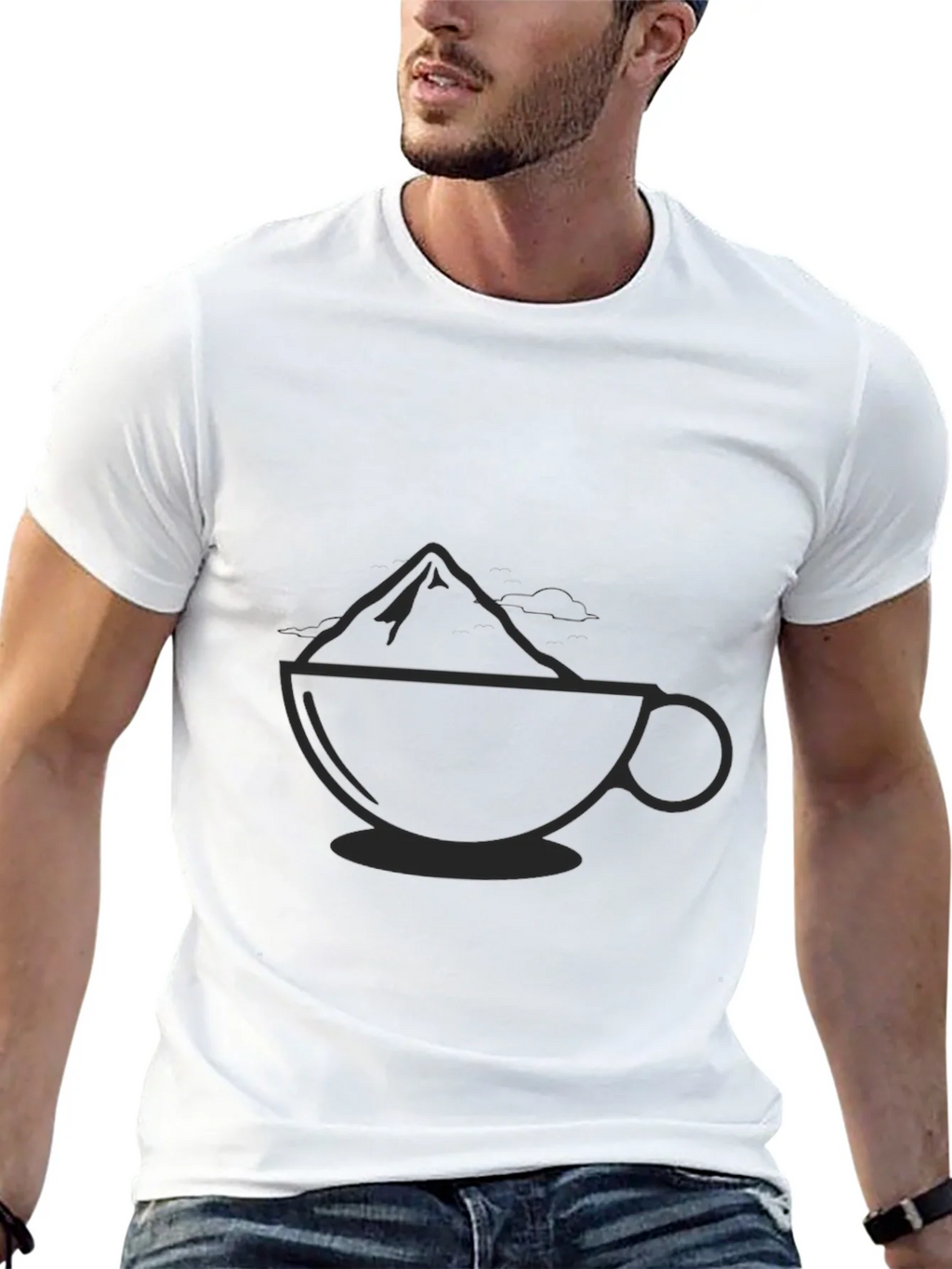 Mountain Coffee Black T-Shirt product image 4