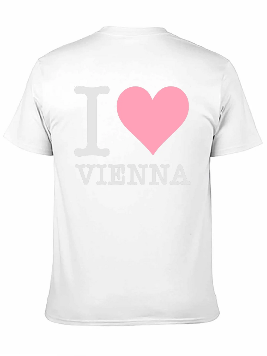 I Love Vienna T-Shirt Black Cotton product image 2