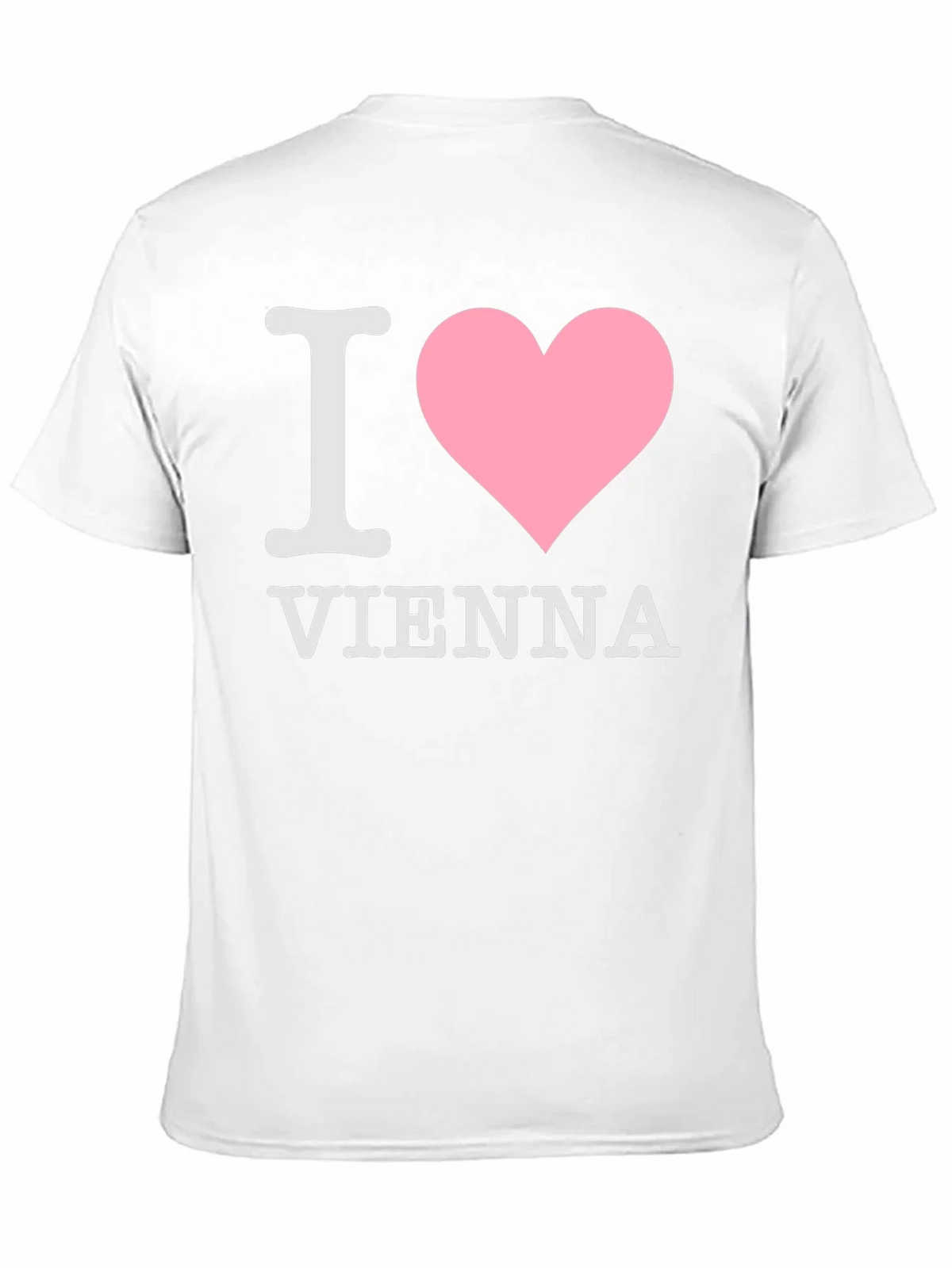 I Love Vienna T-Shirt Black Cotton product image 2