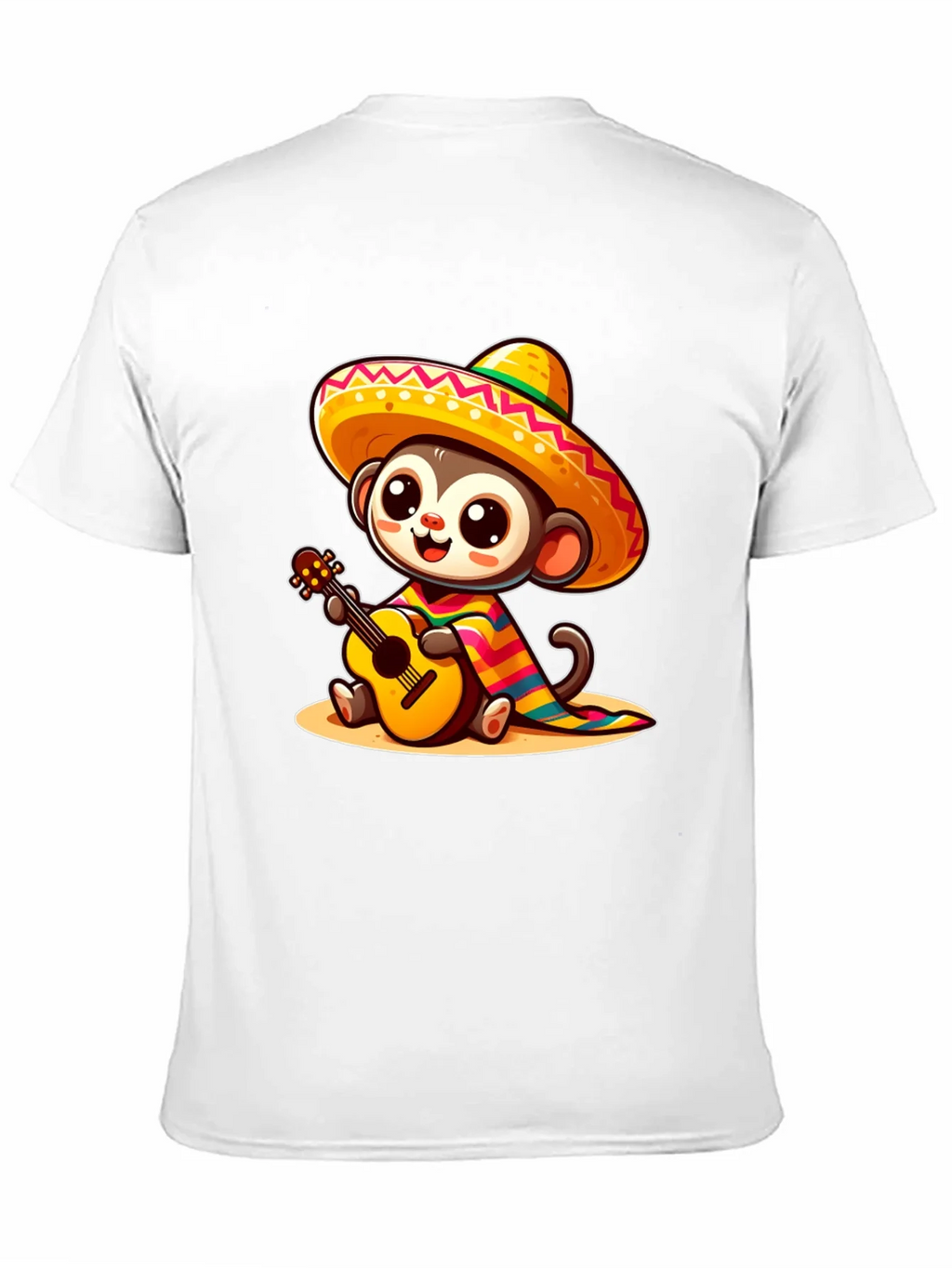 Monkey in Sombrero T-Shirt - Guitar Playing product image 2