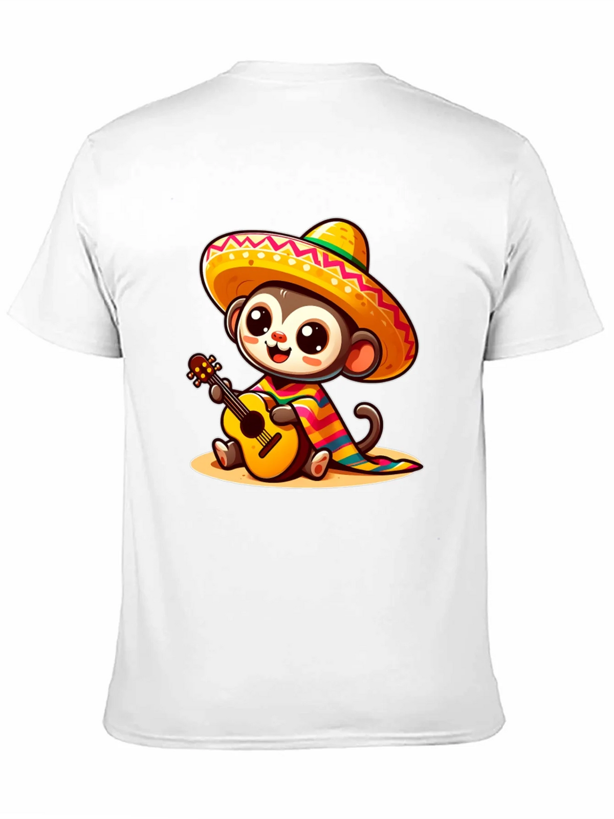 Monkey in Sombrero T-Shirt - Guitar Playing product image 2