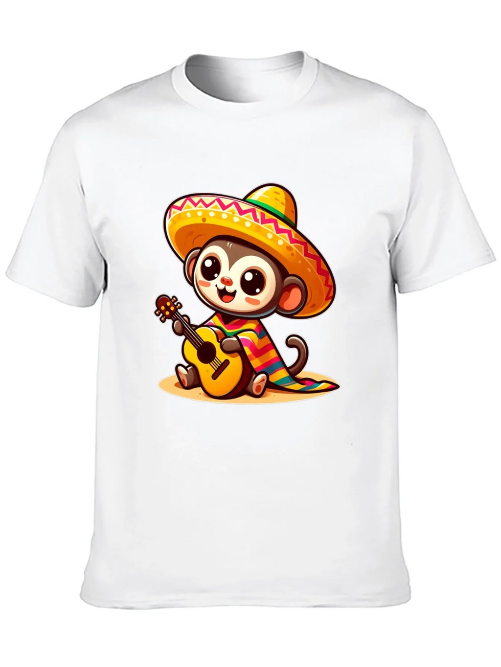 Monkey in Sombrero T-Shirt - Guitar Playing product image 12