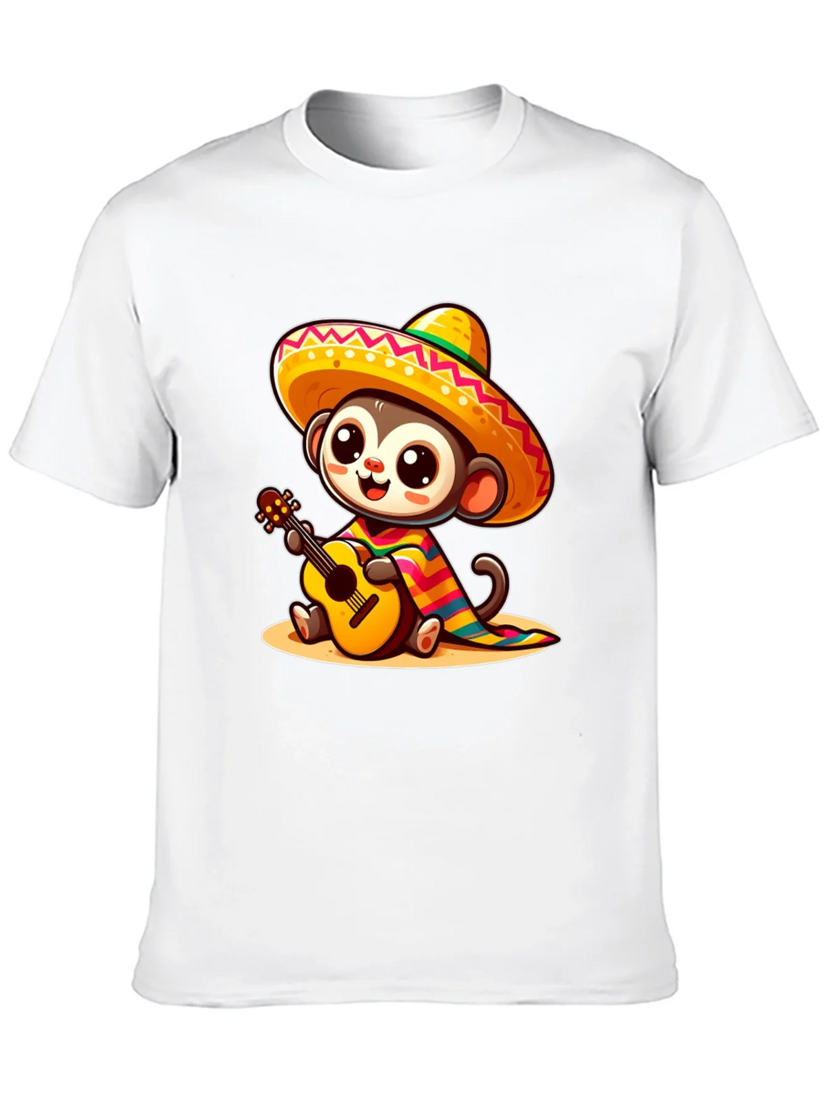 Monkey in Sombrero T-Shirt - Guitar Playing product image 12