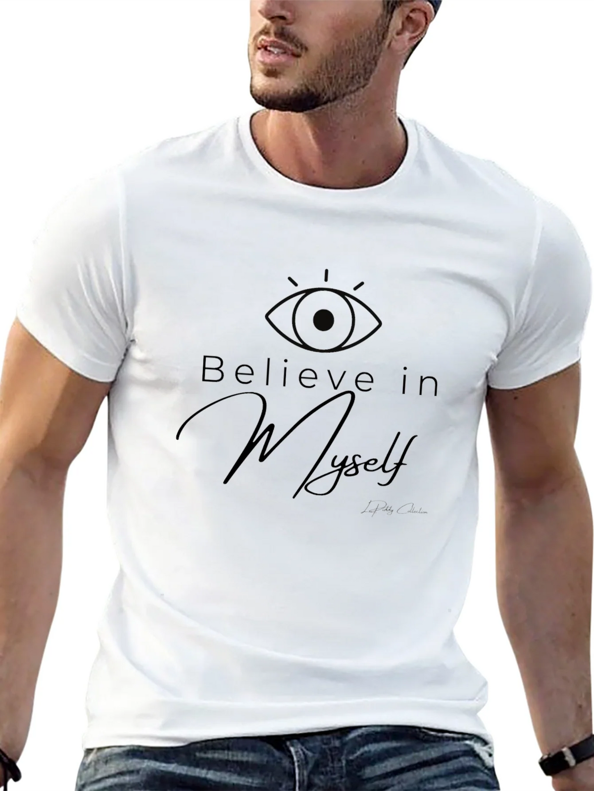 Believe In Myself Black Graphic T-Shirt product image 4