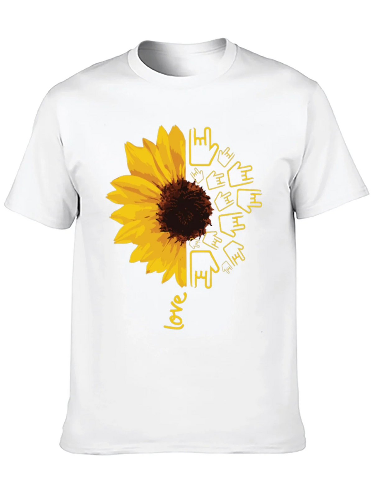 Sunflower ASL Love Graphic T-Shirt product image 12