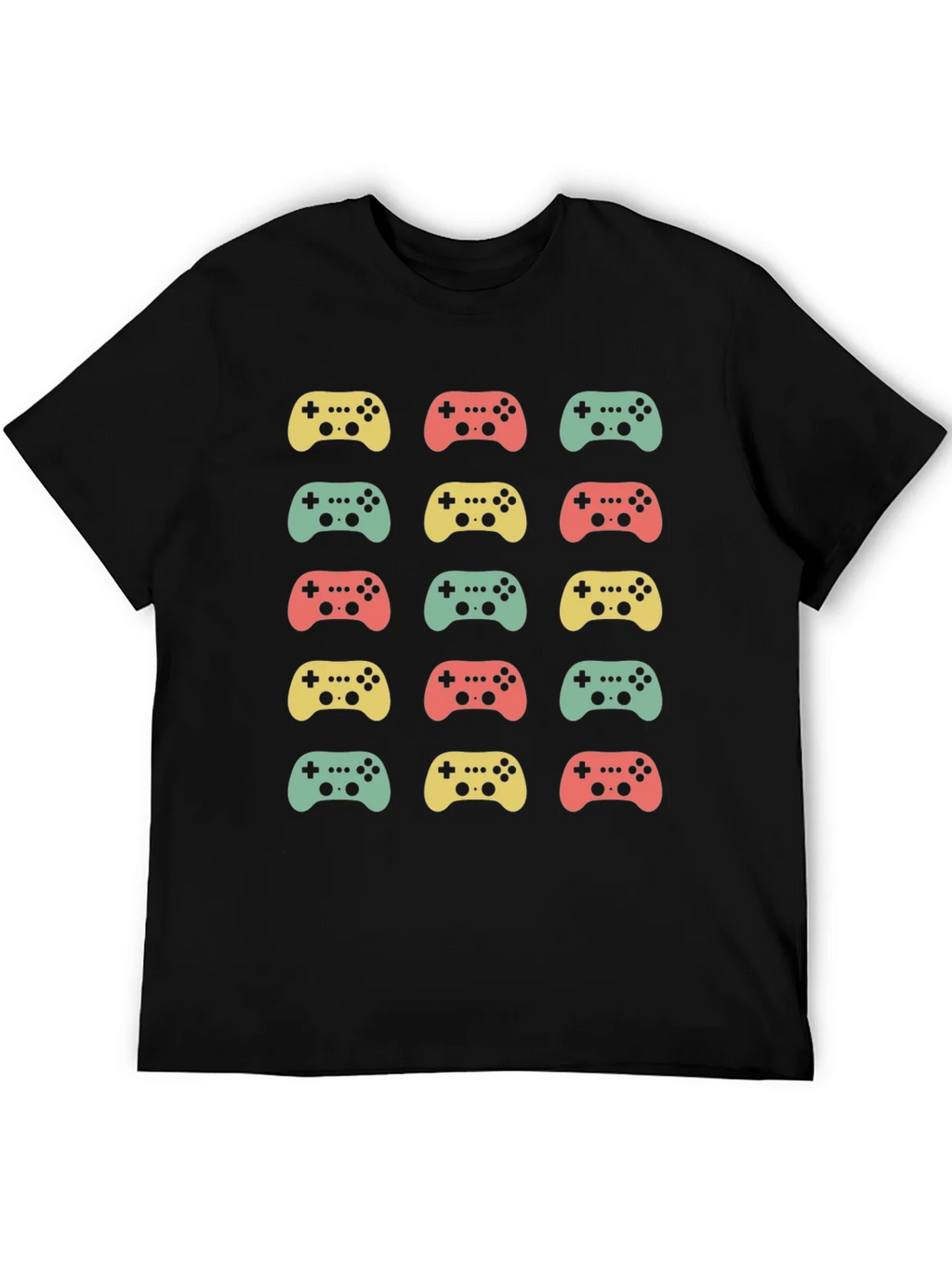 Retro Gaming Controller Pattern T-Shirt product image 6