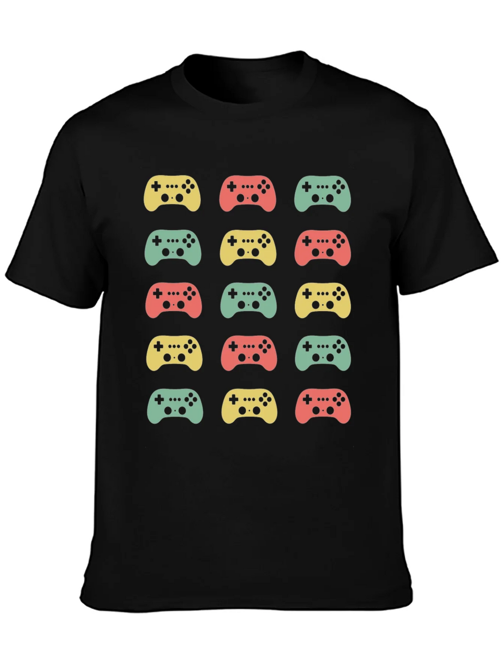 Retro Gaming Controller Pattern T-Shirt product image 4