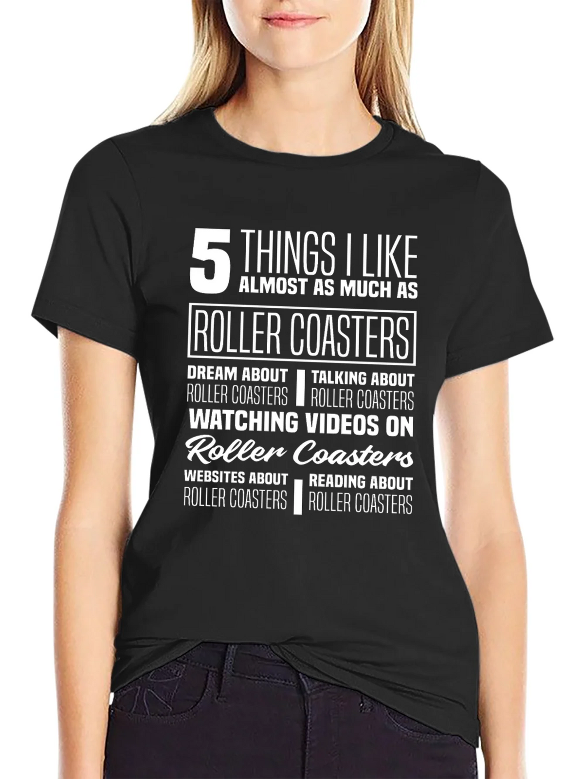 Roller Coaster Lover T-Shirt: 5 Things I Like product image 5