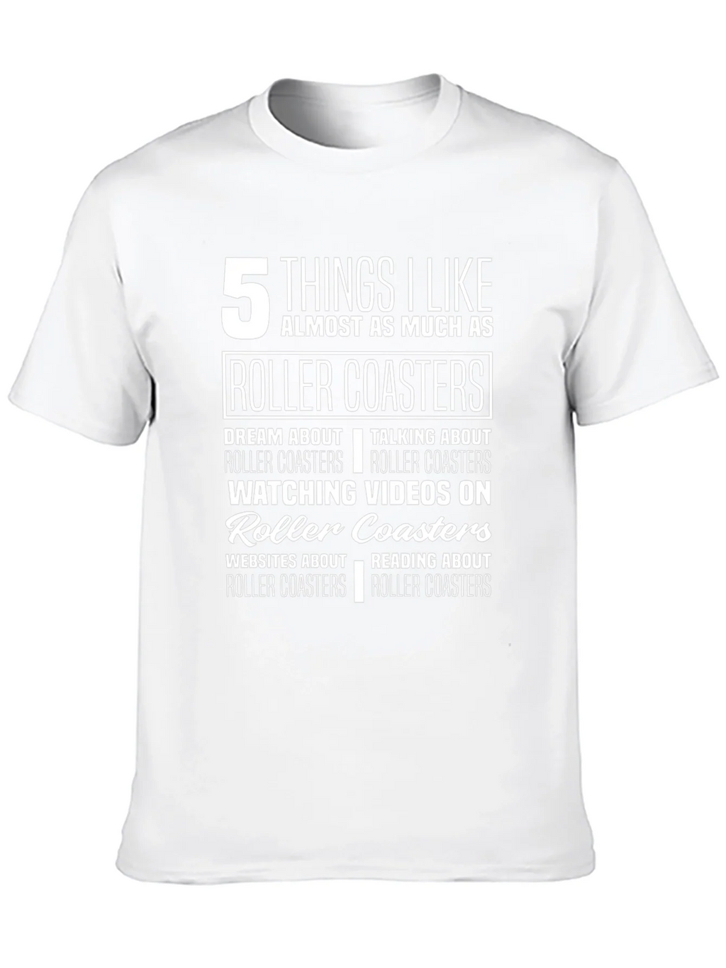Roller Coaster Lover T-Shirt: 5 Things I Like product image 12
