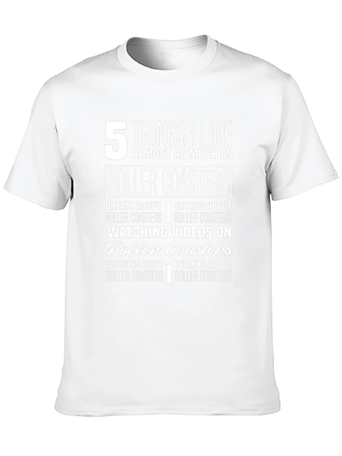 Roller Coaster Lover T-Shirt: 5 Things I Like product image 12
