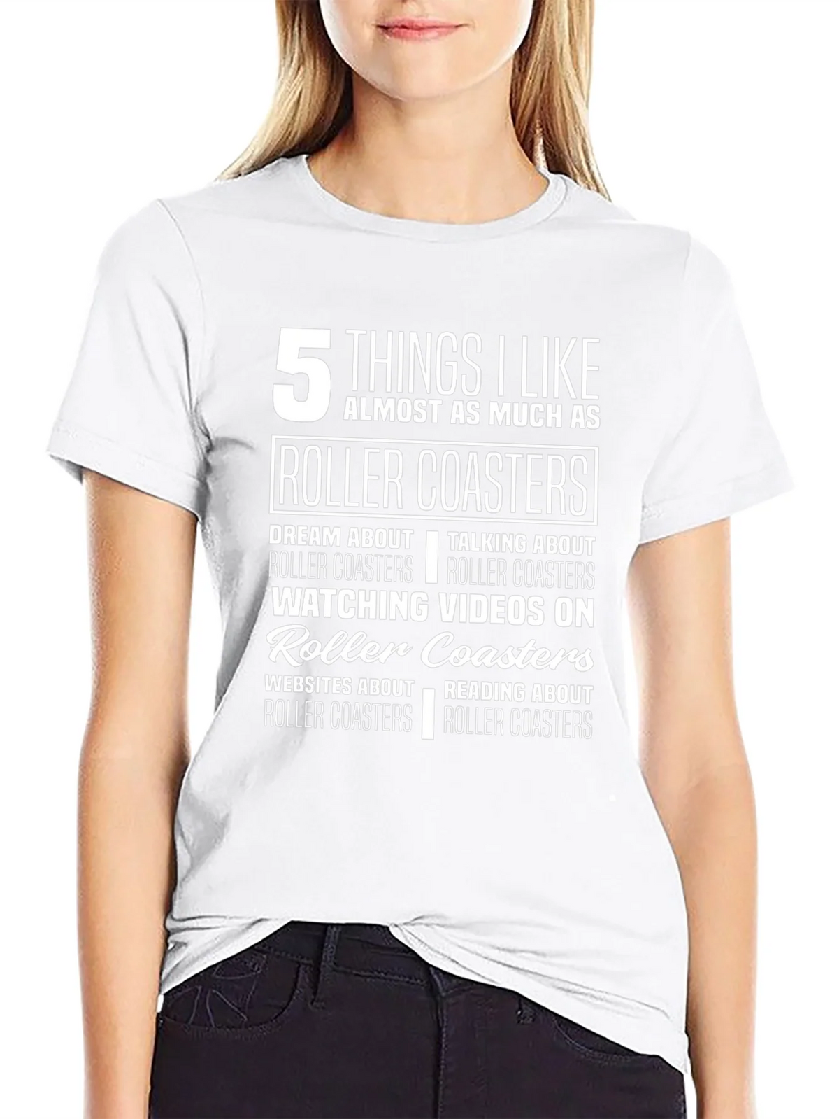 Roller Coaster Lover T-Shirt: 5 Things I Like product image 11