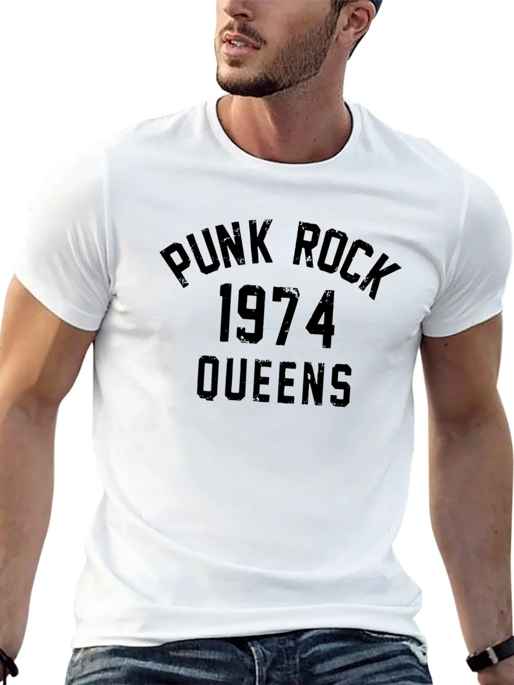 Punk Rock 1974 Queens T-Shirt product image 2