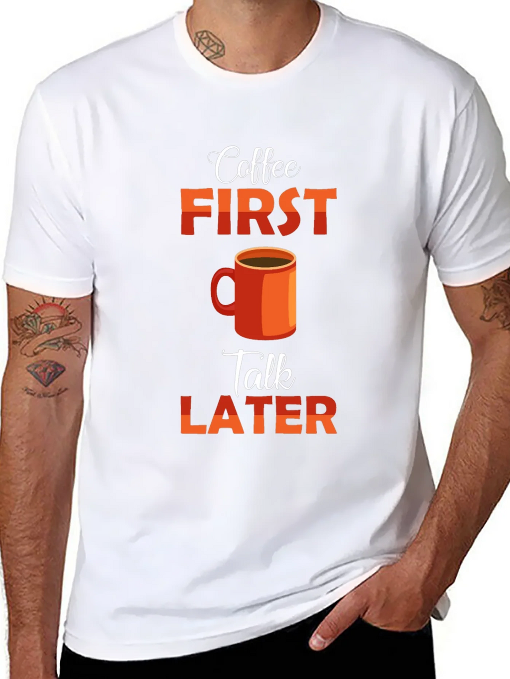 Coffee First Talk Later Graphic T-Shirt product image 10