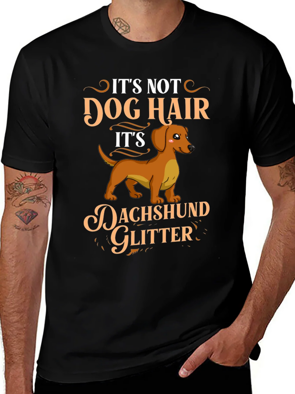 Dachshund Glitter T-Shirt - Dog Lover Gift product image 1