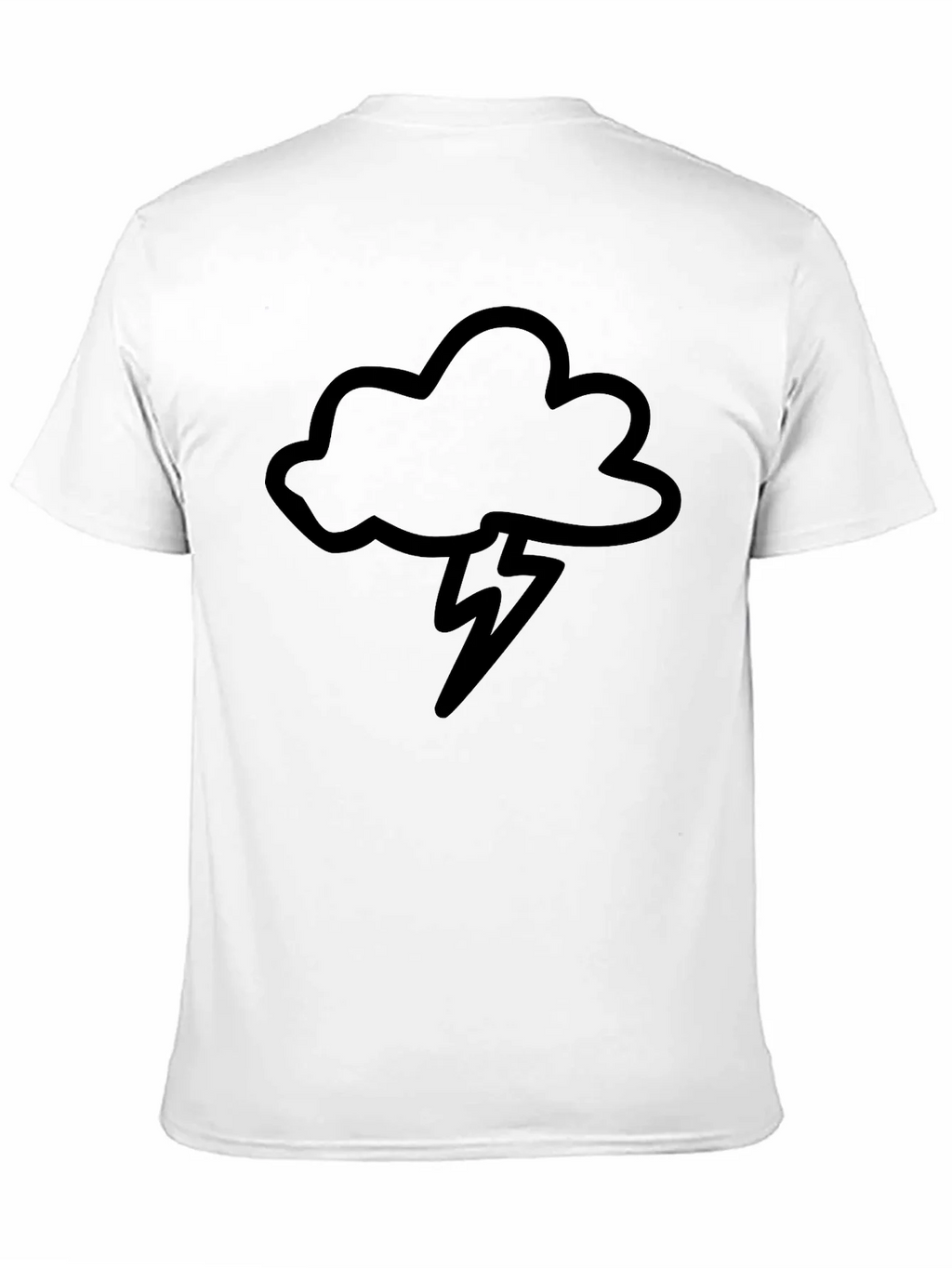 Black Cloud & Lightning Bolt Graphic Tee product image 2