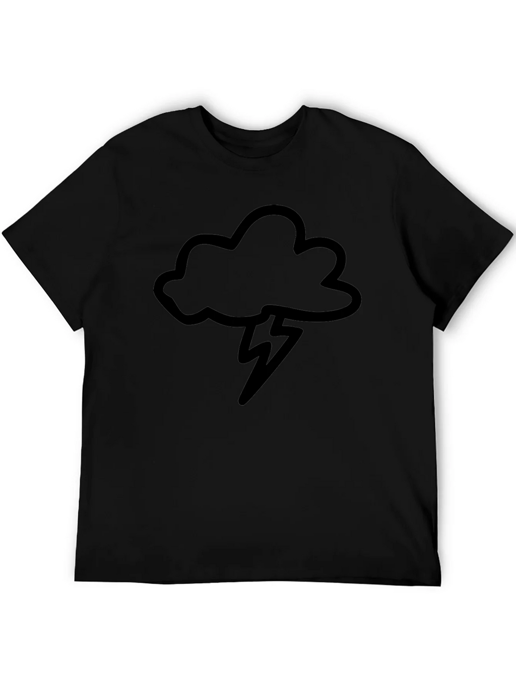 Black Cloud & Lightning Bolt Graphic Tee product image 8