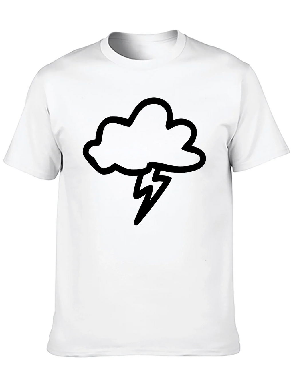 Black Cloud & Lightning Bolt Graphic Tee product image 12