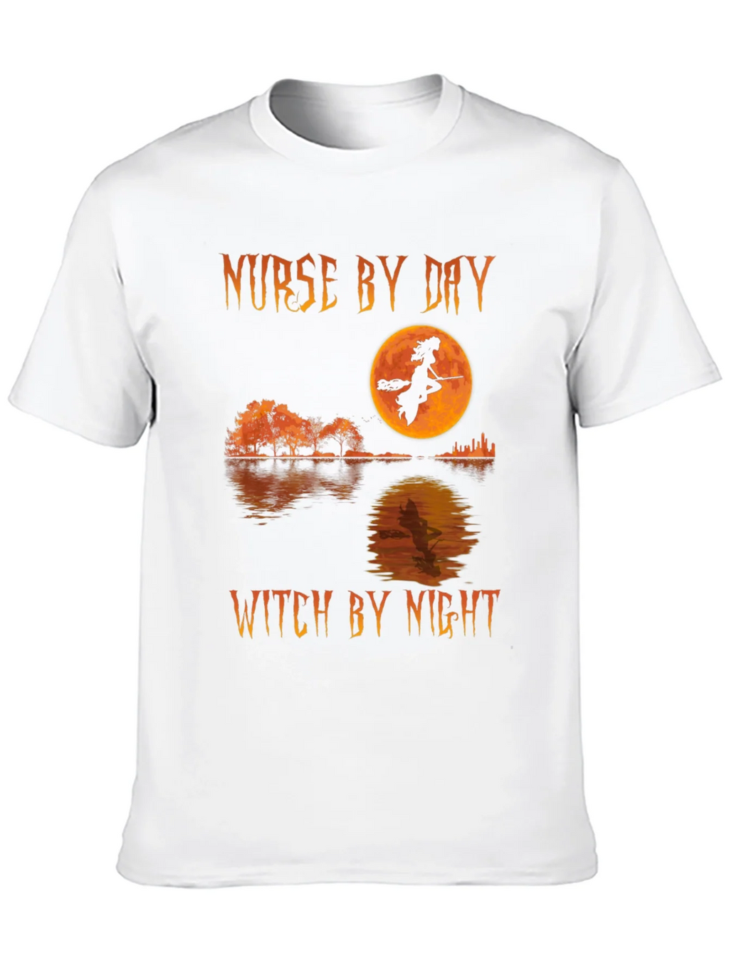 Nurse by Day Witch by Night Halloween T-Shirt product image 12