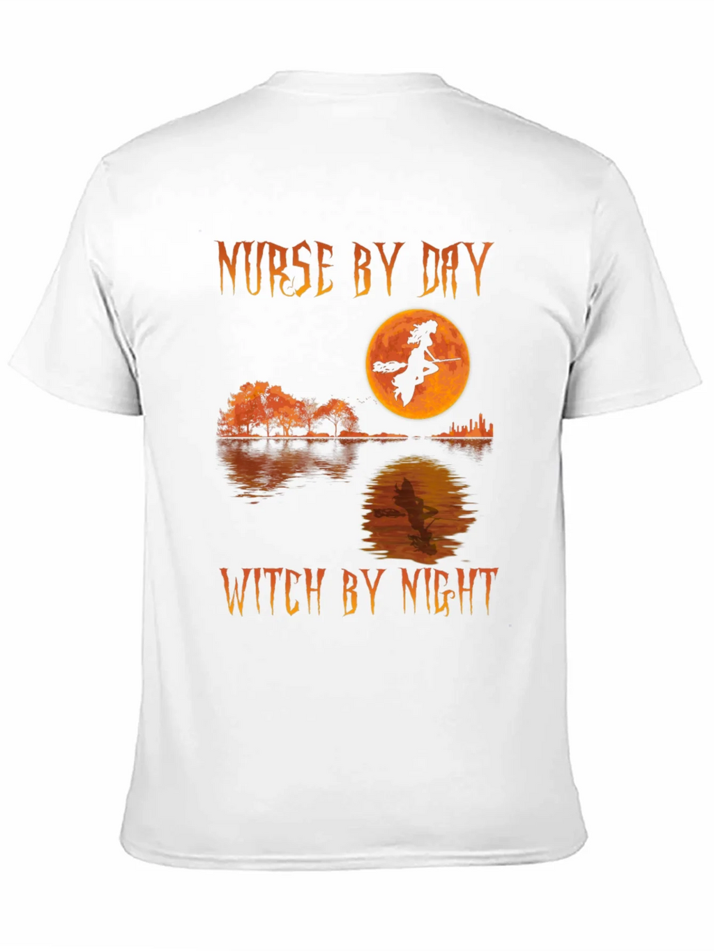 Nurse by Day Witch by Night Halloween T-Shirt product image 2