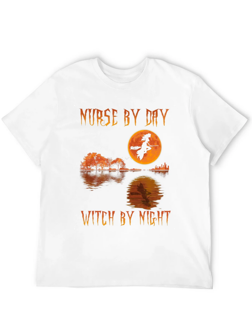 Nurse by Day Witch by Night Halloween T-Shirt product image 3