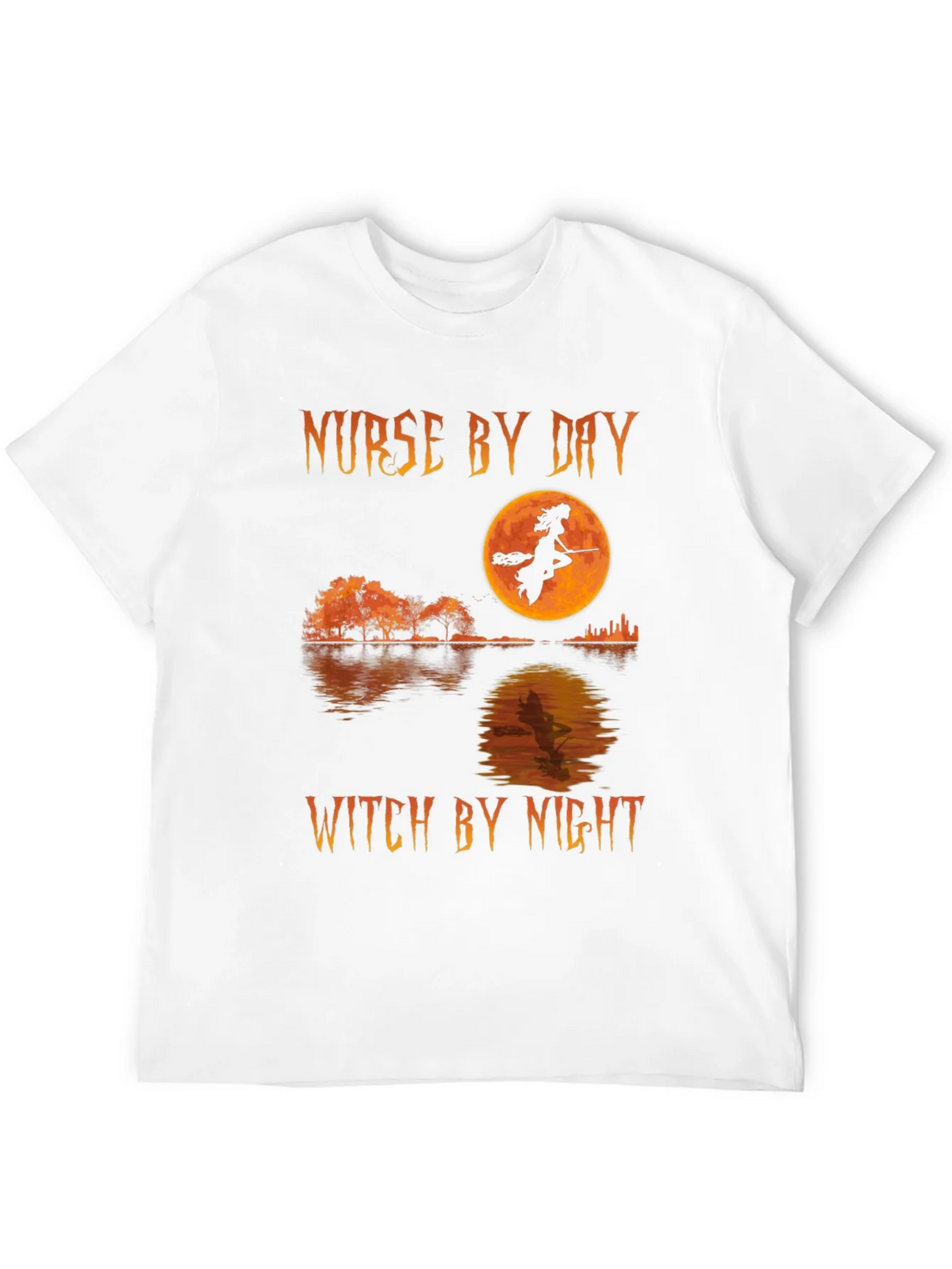 Nurse by Day Witch by Night Halloween T-Shirt product image 3