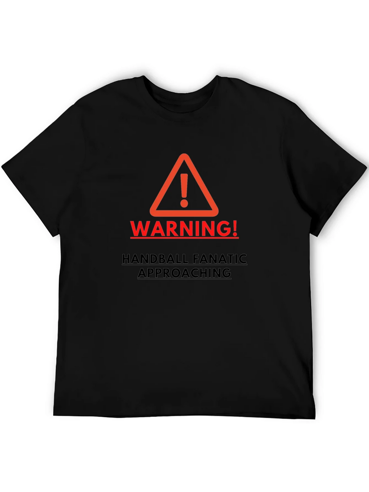 Warning Handball Fanatic Mens T-shirt product image 8