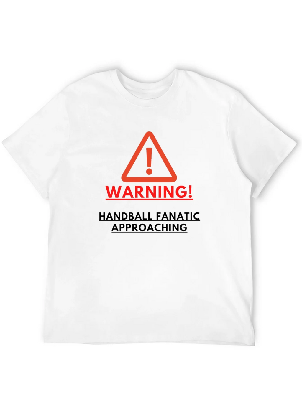 Warning Handball Fanatic Mens T-shirt product image 3