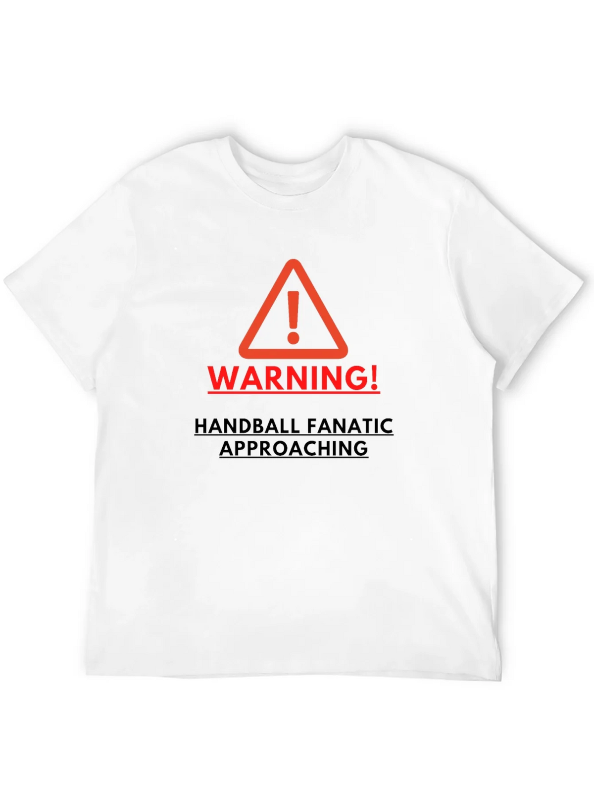 Warning Handball Fanatic Mens T-shirt product image 3