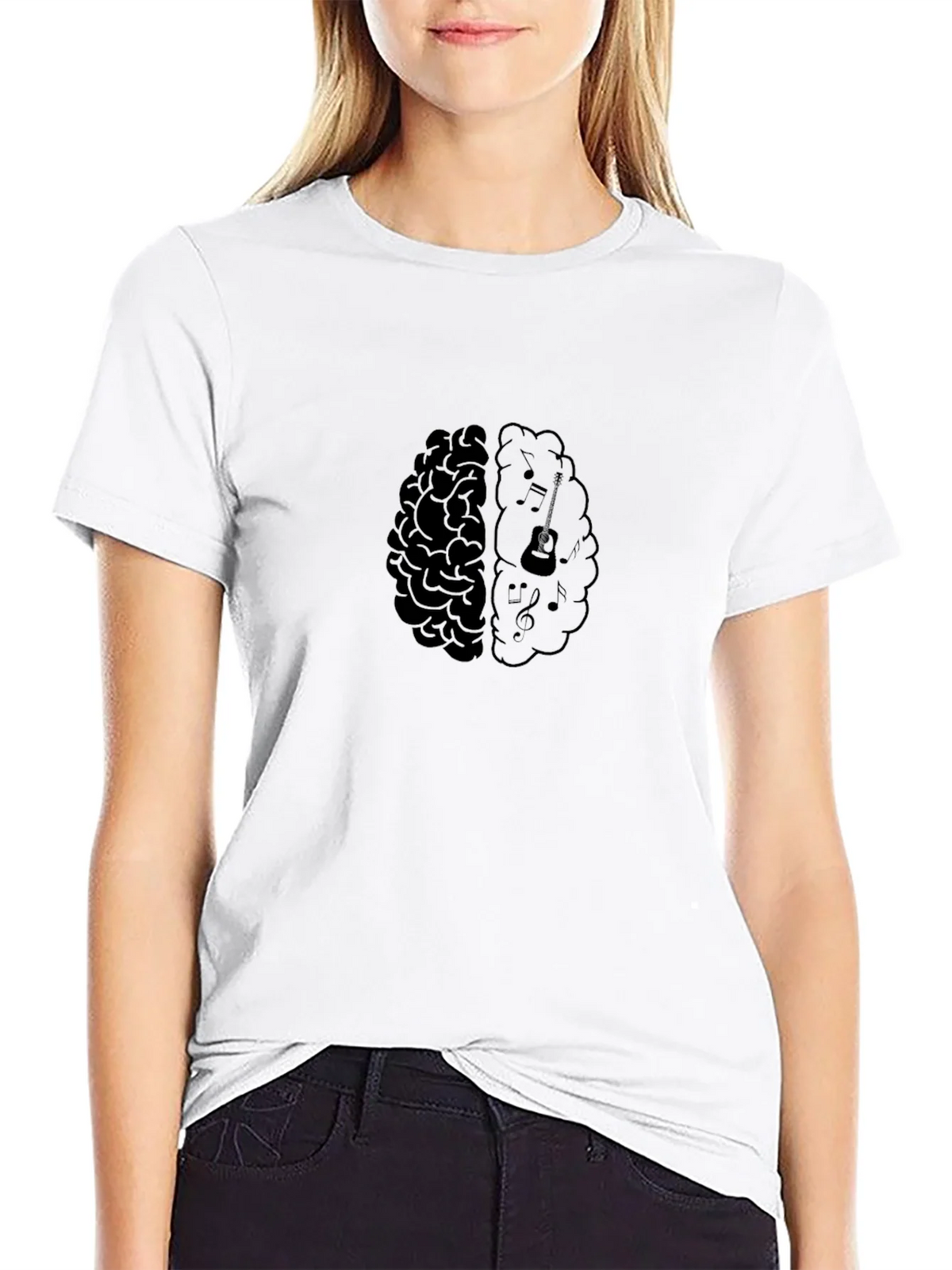Brain Music T-Shirt - Black product image 11