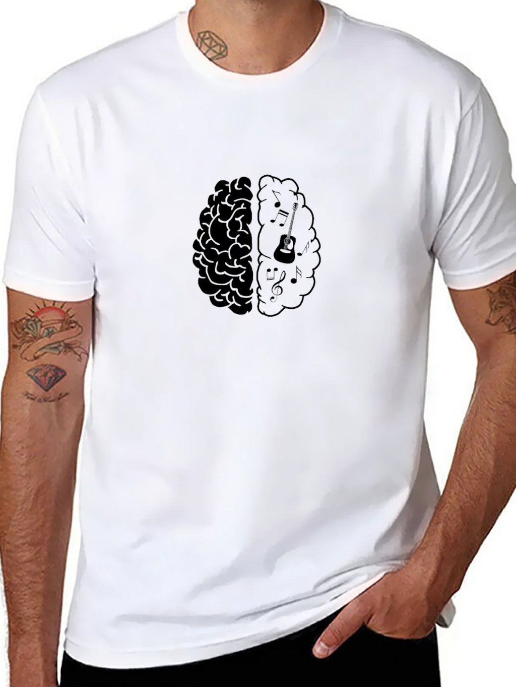 Brain Music T-Shirt - Black product image 10