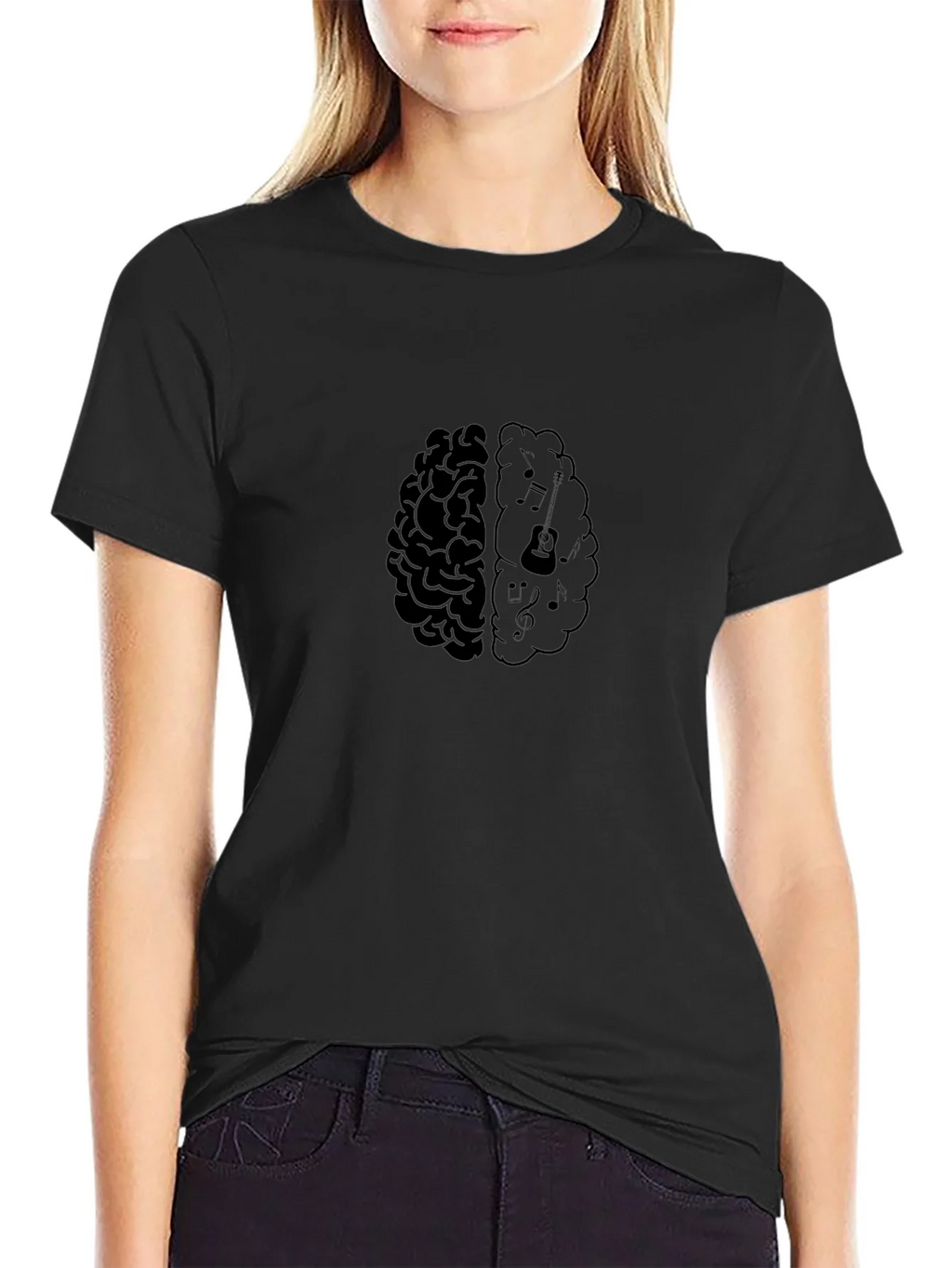 Brain Music T-Shirt - Black product image 5