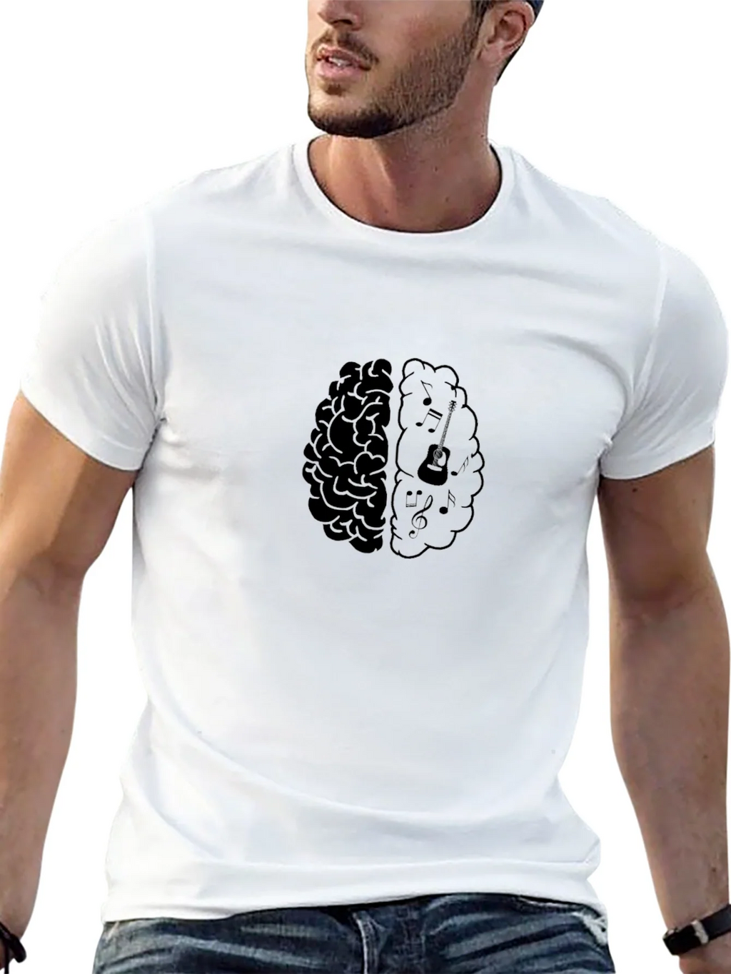 Brain Music T-Shirt - Black product image 4