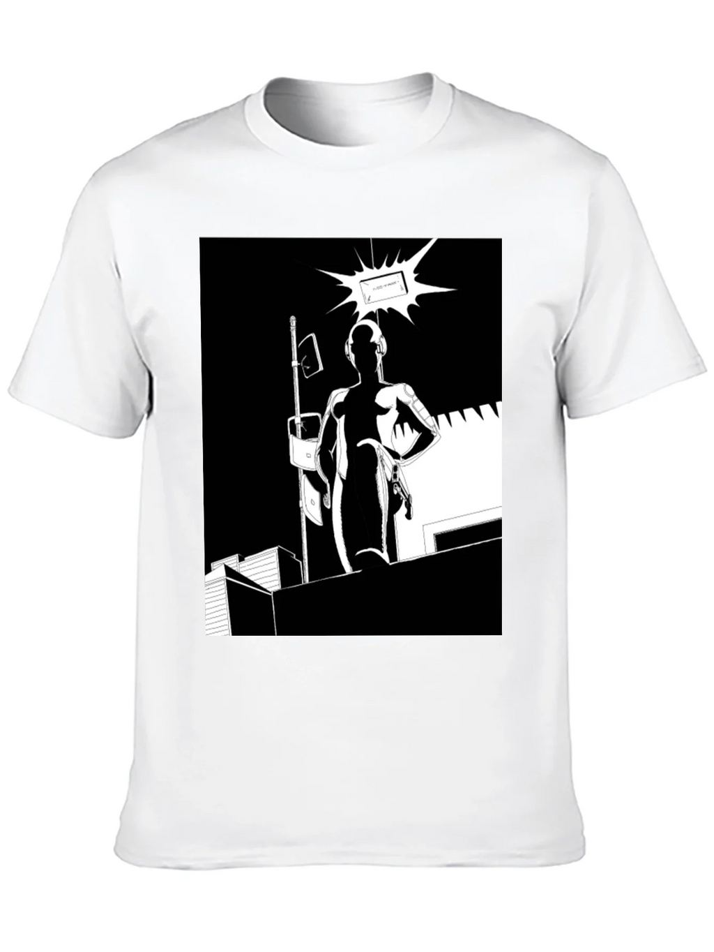 Abstract Black Graphic Tee product image 12