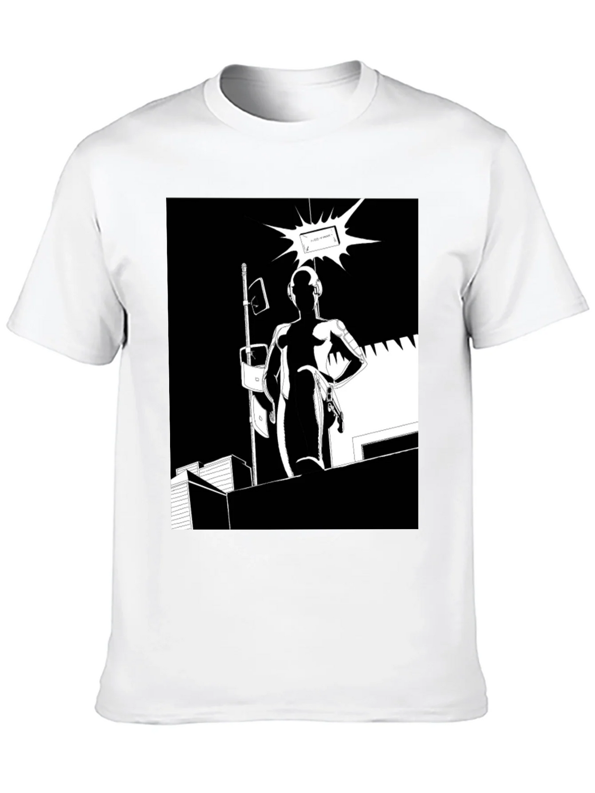Abstract Black Graphic Tee product image 12