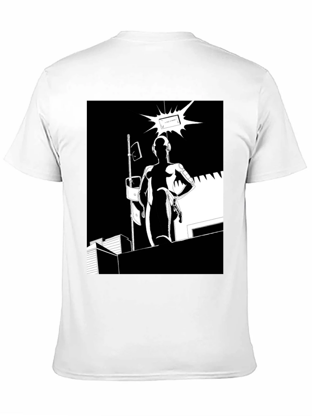 Abstract Black Graphic Tee product image 2