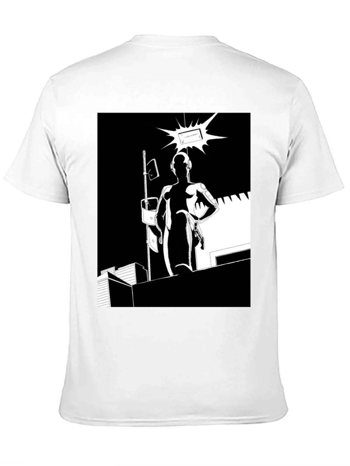 Abstract Black Graphic Tee product image 2