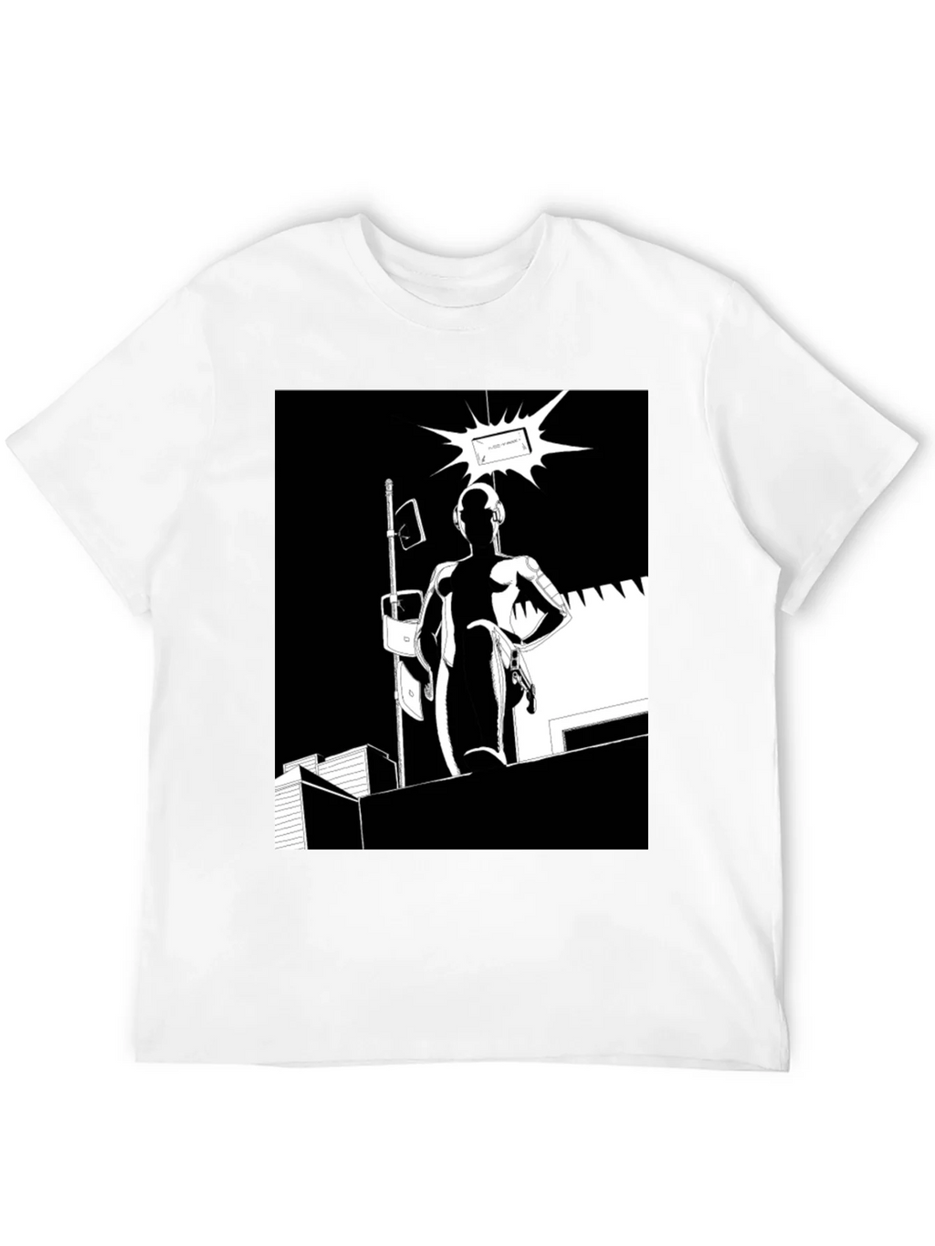 Abstract Black Graphic Tee product image 3
