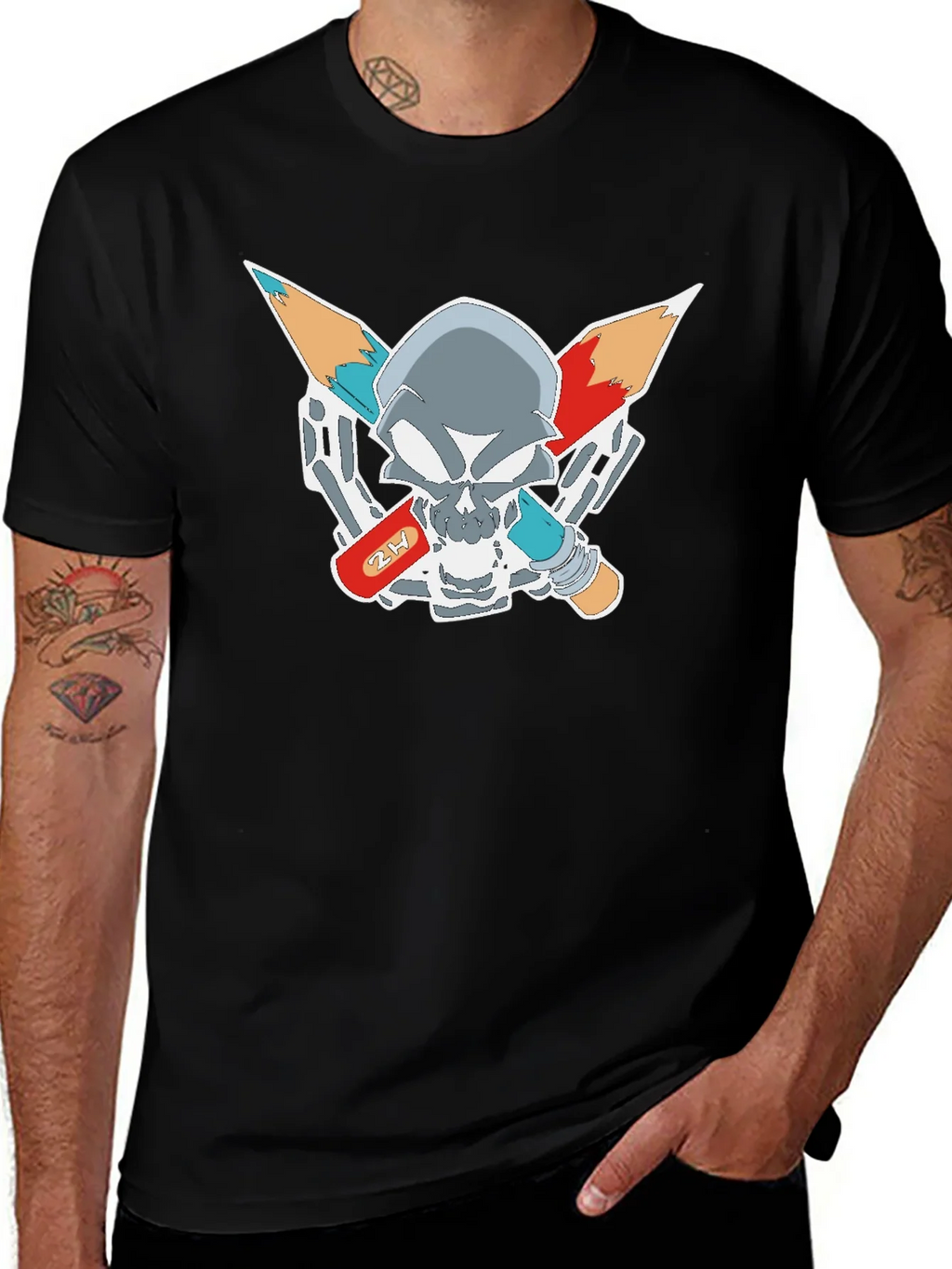 Edgy Graphic Skull T-Shirt product image 1