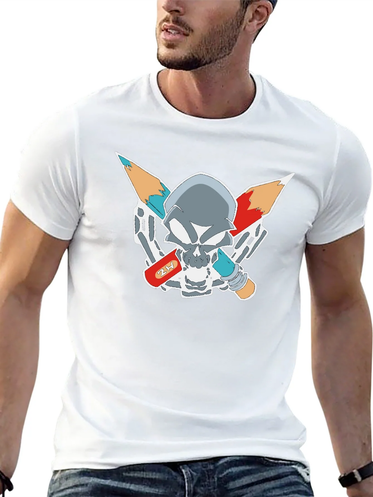 Edgy Graphic Skull T-Shirt product image 4