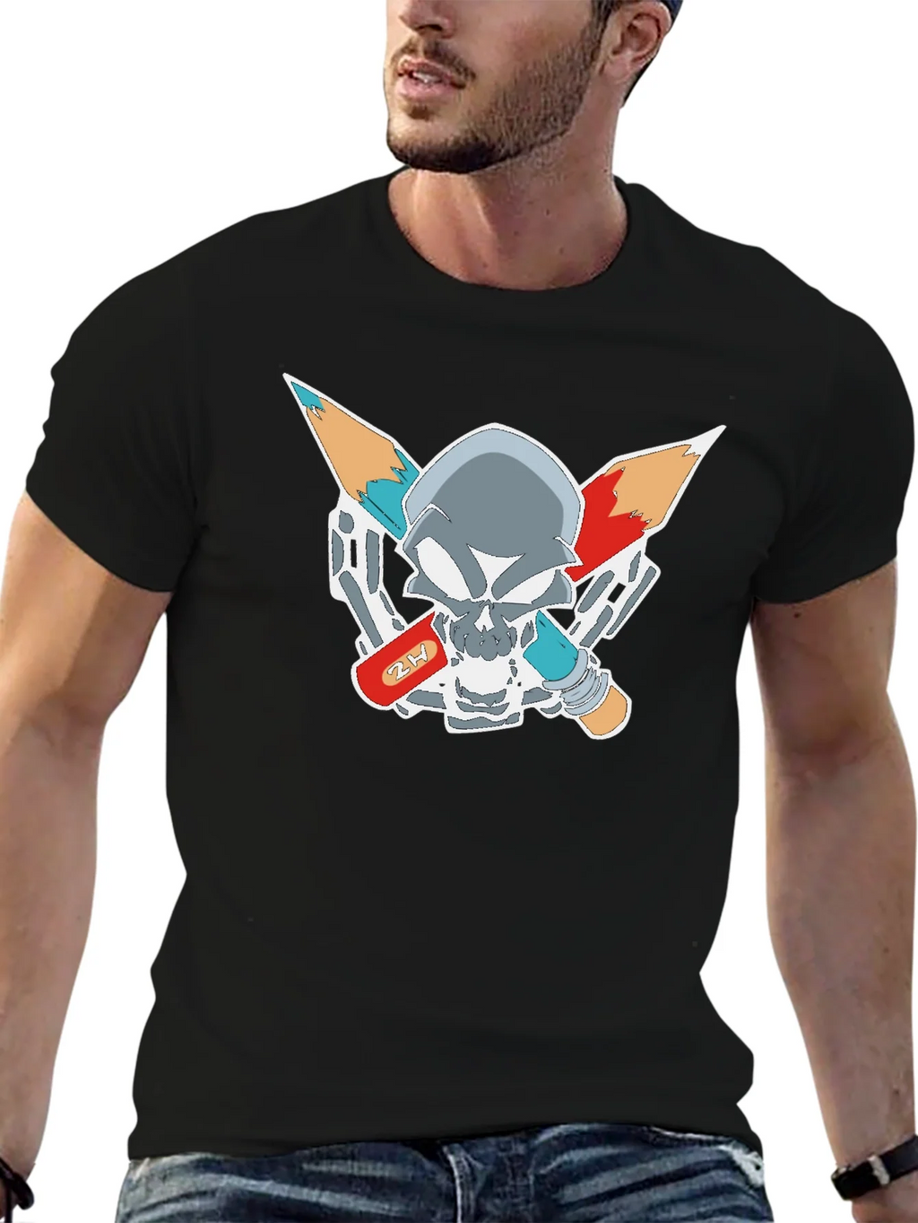 Edgy Graphic Skull T-Shirt product image 9