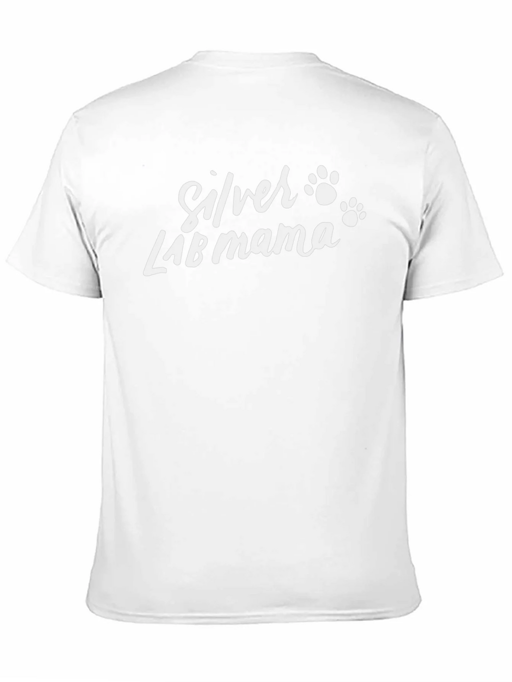 Silver Lab Mama T-Shirt - Dog Paw Prints product image 2