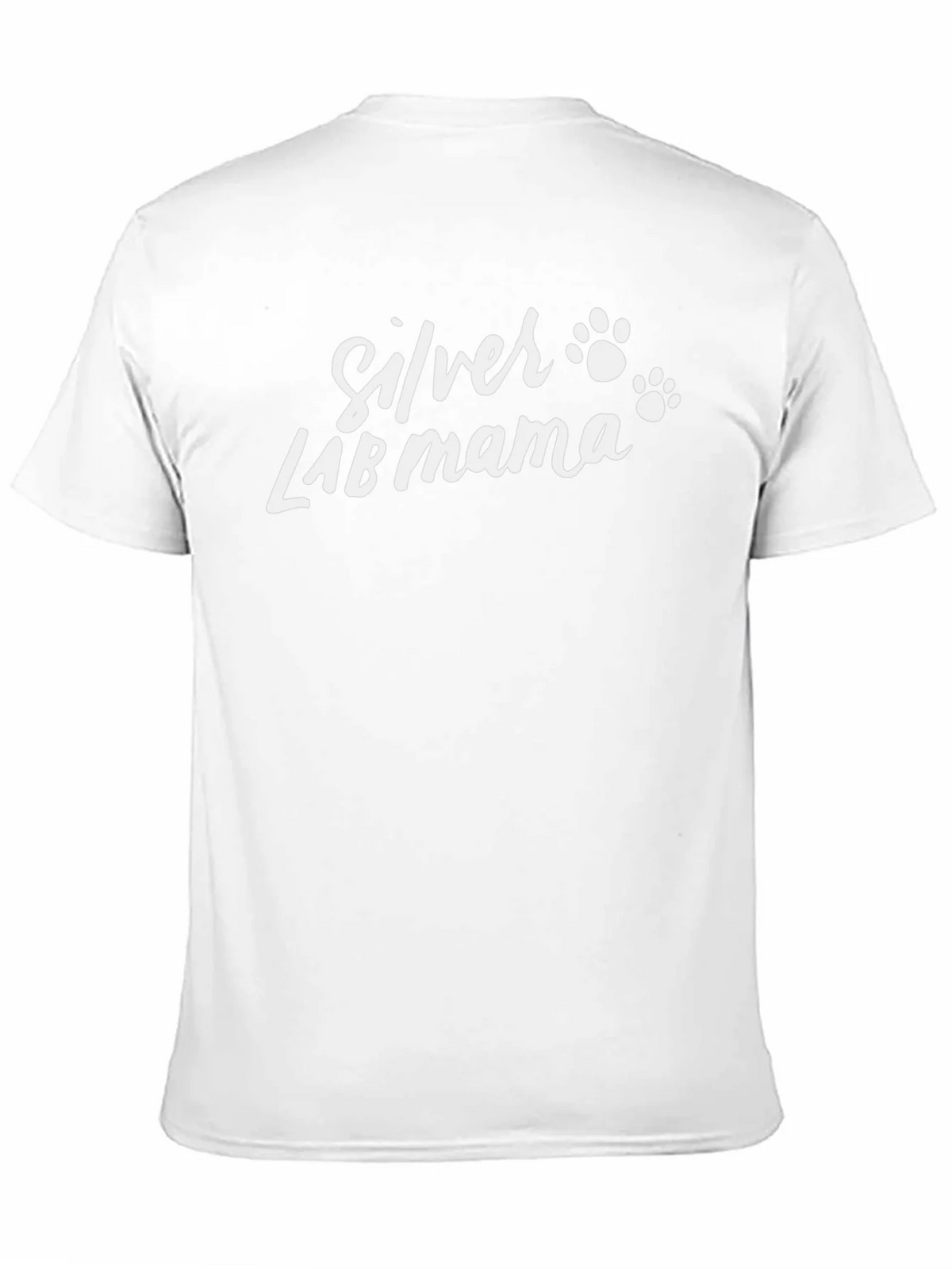 Silver Lab Mama T-Shirt - Dog Paw Prints product image 2