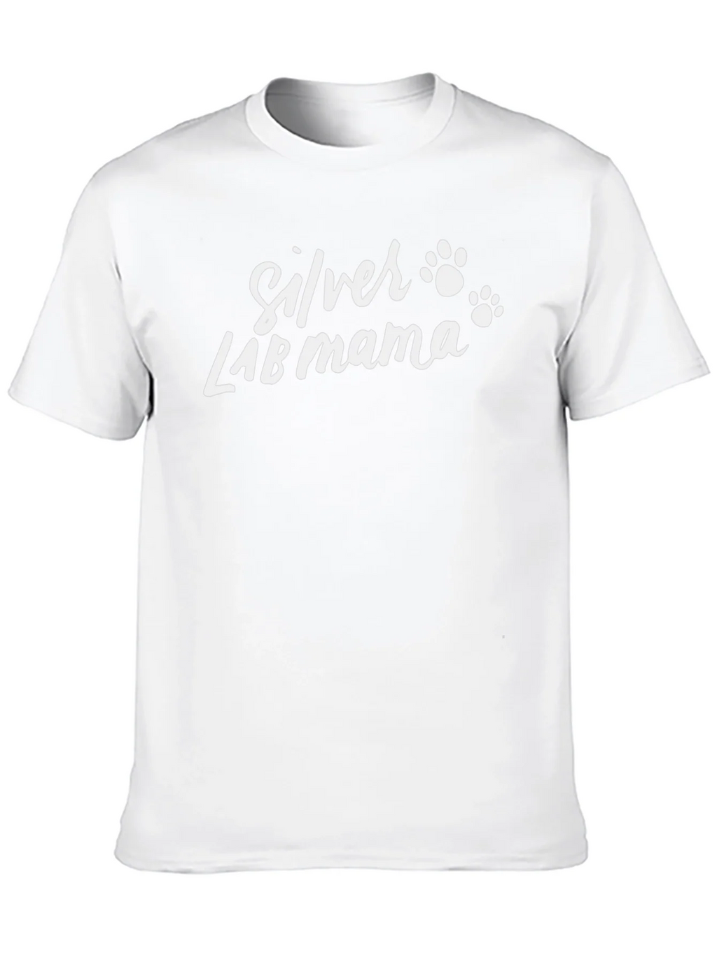 Silver Lab Mama T-Shirt - Dog Paw Prints product image 12
