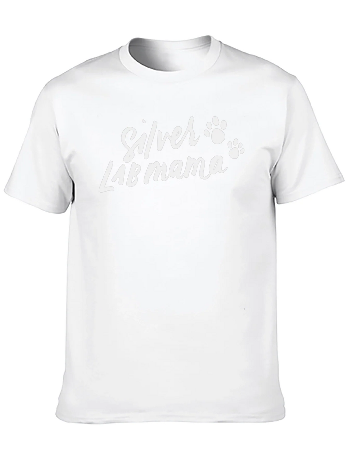Silver Lab Mama T-Shirt - Dog Paw Prints product image 12