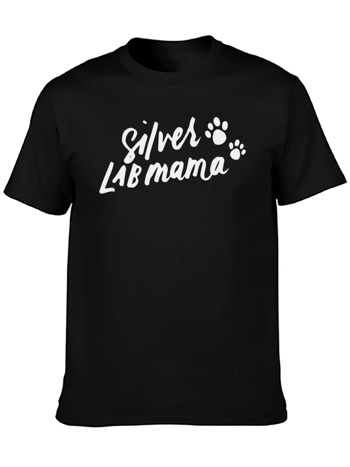 Silver Lab Mama T-Shirt - Dog Paw Prints product image 6