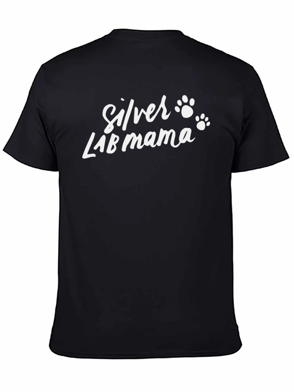 Silver Lab Mama T-Shirt - Dog Paw Prints product image 7